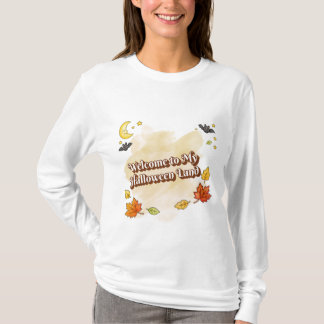 Camiseta Bem-vindo ao Meu País do Halloween - Outono Fofo