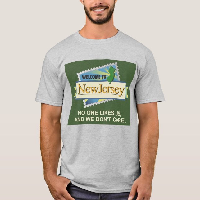 Camiseta Bem-vindo ao NJ - Ninguém gosta de nós e não nos i (Frente)