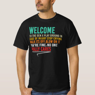 Camiseta Bem-vindo ao Playground da Geração X