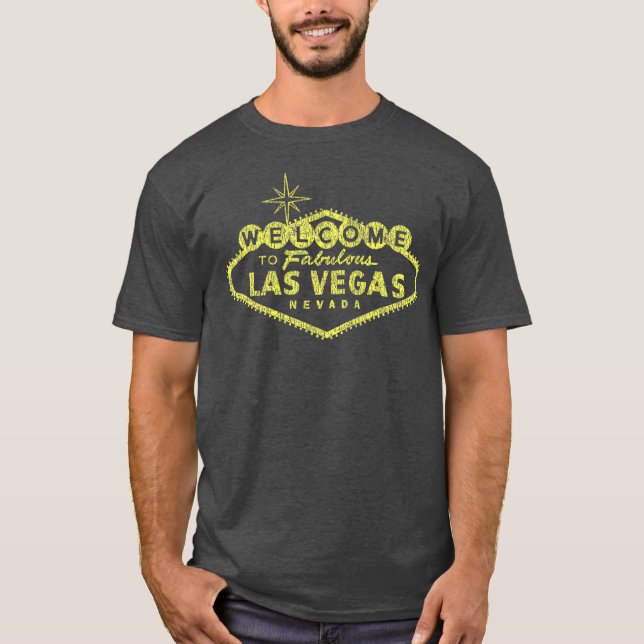 Camiseta Bem-vindo ao Sinal de Dor de Las Vegas Nevada (Frente)