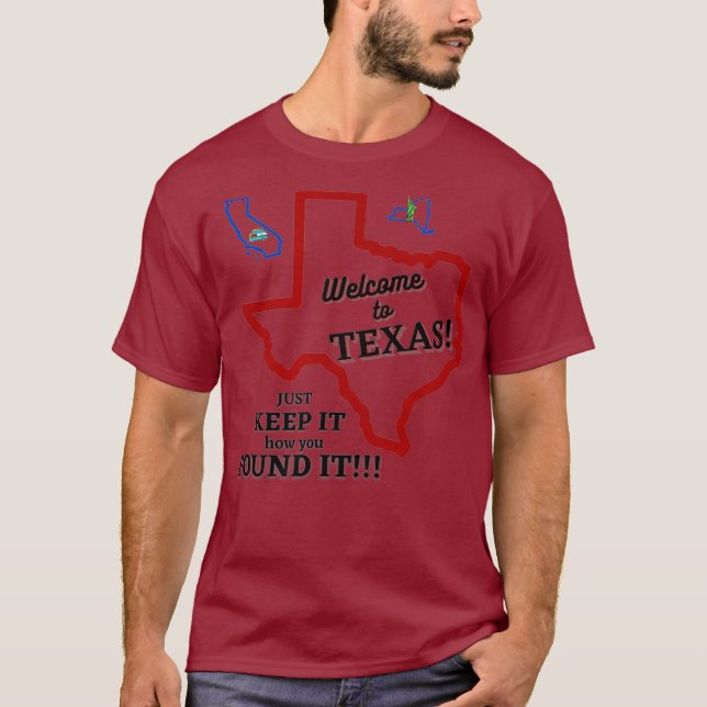 Camiseta Bem-vindo ao Texas (Frente)
