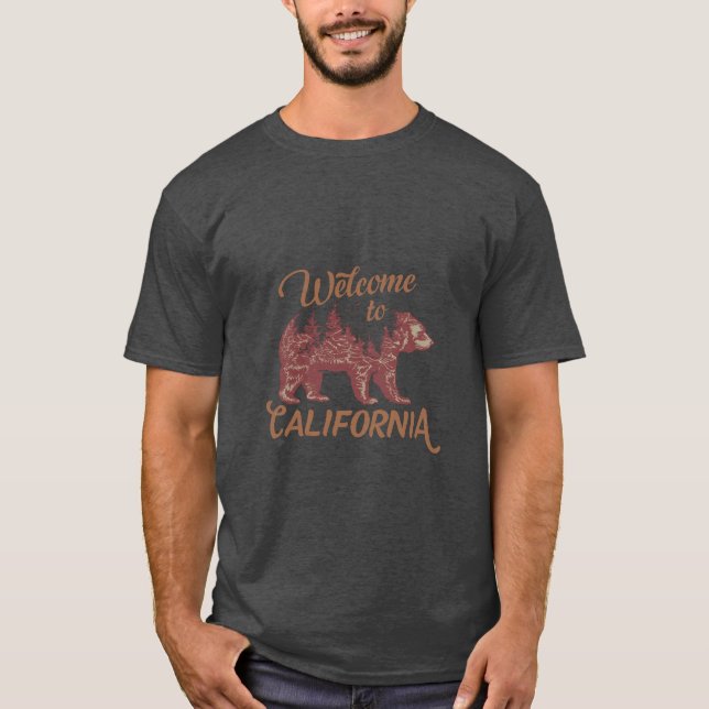 Camiseta Bem-vindo ao Urso da Califórnia (Frente)