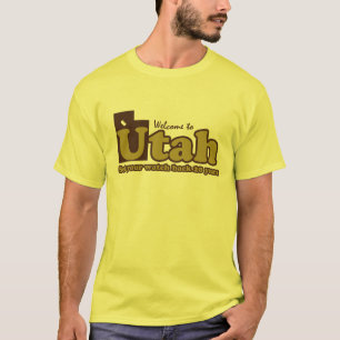 Camiseta Bem-vindo ao Utah Parody humorístico "mr engraçado