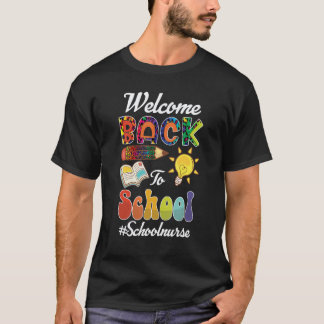 Camiseta Bem-vindo de Volta à Enfermeira da Escola Primeiro