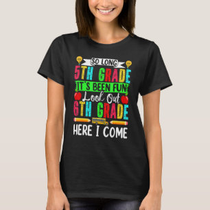 Camiseta Bem-vindo De Volta À Escola Alô Sexto Ano Adeus 5