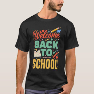 Camiseta Bem-vindo de Volta à Escola Equipe de Professor
