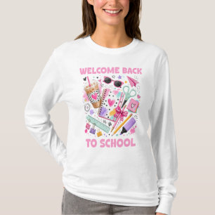 Camiseta Bem-vindo de Volta à Escola Professor