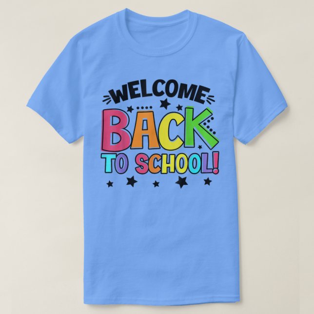Camiseta Bem-vindo De Volta À Professora Estudante No Prime (Frente do Design)