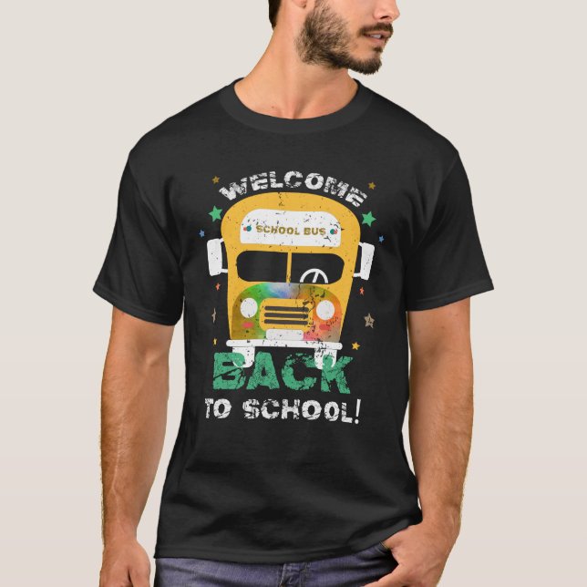 Camiseta Bem-Vindo De Volta Ao Controlador De Ônibus Escola (Frente)