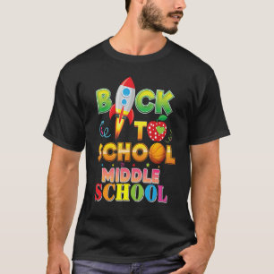 Camiseta Bem-Vindo De Volta Ao Ensino Da Escola De Rocket M