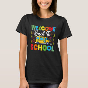 Camiseta Bem-Vindo De Volta Aos Motoristas Da Escola De Cam