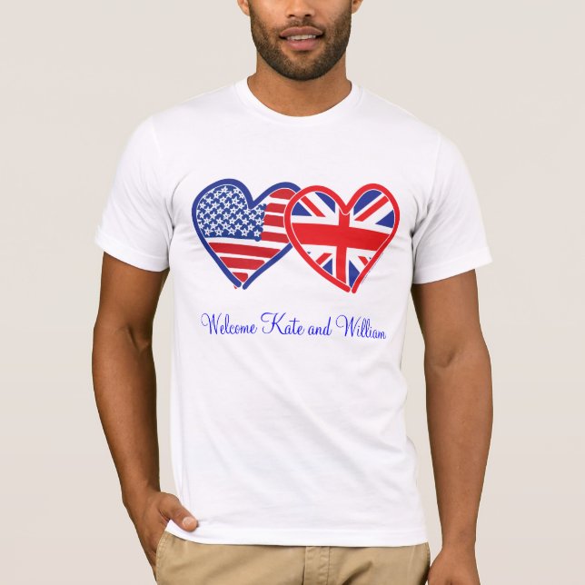 Camiseta Bem-vindo Kate & William/ Royal Wedding (Frente)