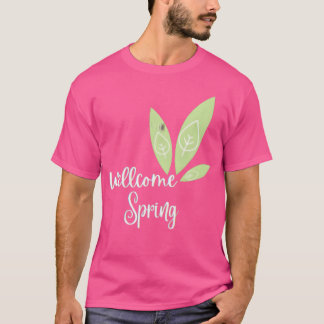 Camiseta bem-vindo primavera engraçado