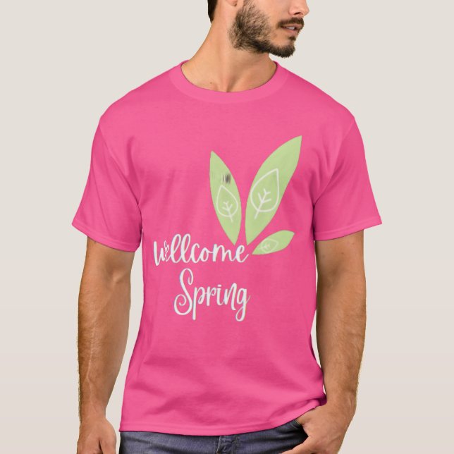 Camiseta bem-vindo primavera engraçado (Frente)