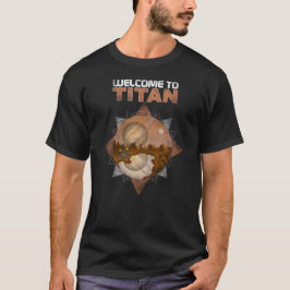 Camiseta Bem-vindo Titan Retro Space Art Sci Fi T-Shirt