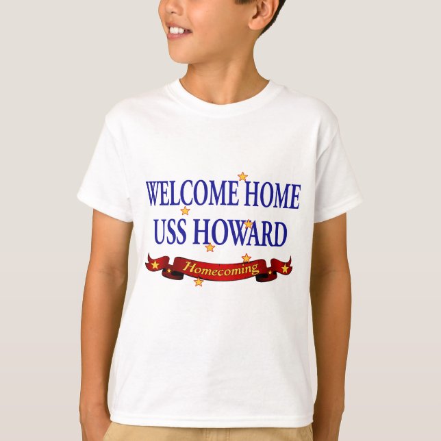 Camiseta Bem-vindo USS Domésticos Howard (Frente)