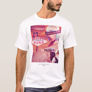 Camiseta bem-vindos à alienígena engraçada de mars