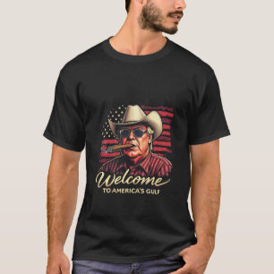 Camiseta Bem-vindos à América do Funny do Golfo