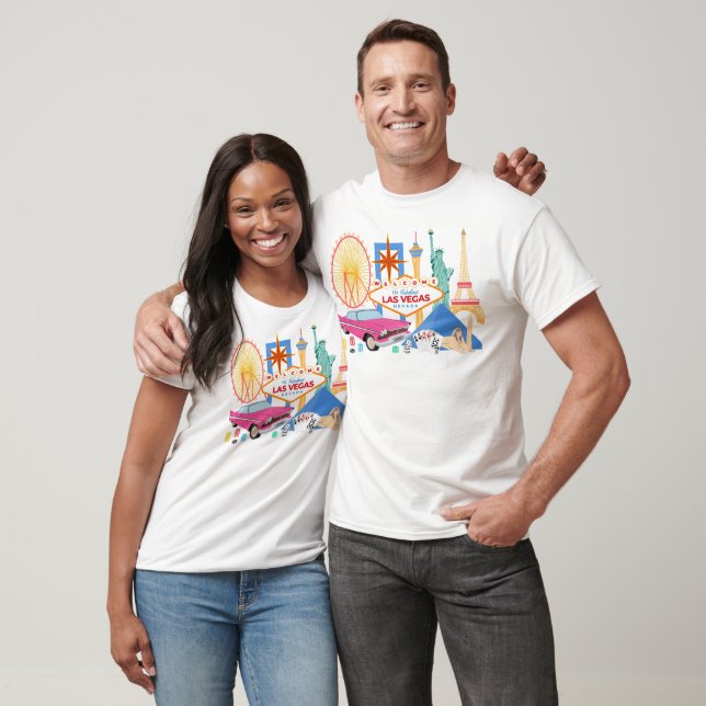Camiseta Bem-vindos a Las Vegas fabulosa (Unissex)