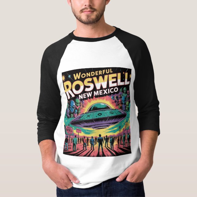 Camiseta Bem-vindos a Wonmaggie Roswell (Frente)