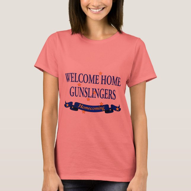 Camiseta Bem-vindos ao Home Gunslingers (Frente)