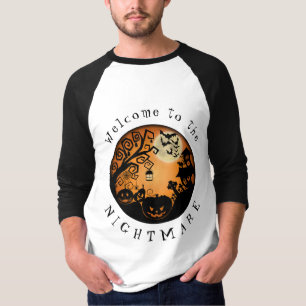 Camiseta Bem-vindos ao Pesadelo do Halloween Pumpkin Person
