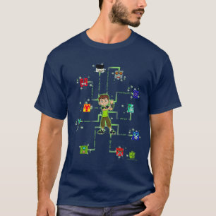 Camiseta Ben 10 10 Blocos retro