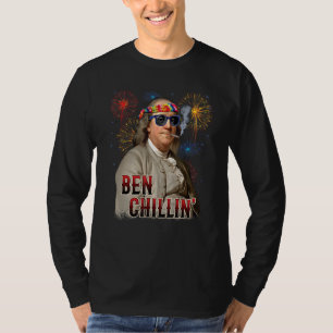 Camiseta Ben Chillin' Stoner Ben Franklin 4 De Julho Firew