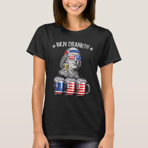 Camiseta Ben Drankin 4 De Julho Benjamin Franklin Beer Ame