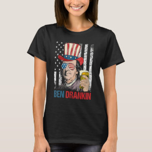 Camiseta Ben Drankin 4 De Julho Benjamin Franklin Men Amer