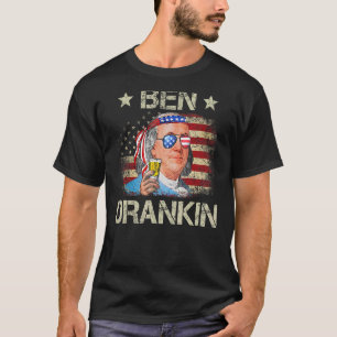Camiseta Ben Drankin 4 De Julho Benjamin Franklin Men Amer