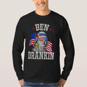 Camiseta Ben Drankin 4 de julho Benjamin Franklin Men Wome
