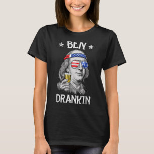 Camiseta Ben Drankin 4 de julho Benjamin Franklin Men Wome
