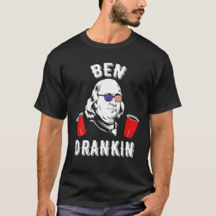 Camiseta Ben Drankin Benjamin Franklin Óculos Solares 4º De
