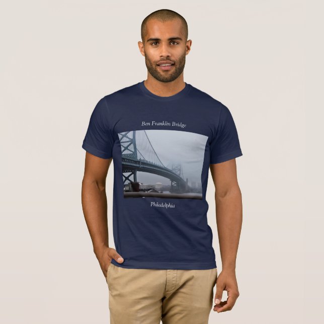 Camiseta Ben Franklin Bridge Philadelphia (Frente Completa)