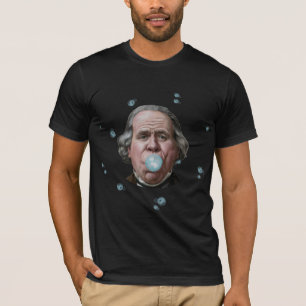 Camiseta Ben Franklin com T-Shirt com pastilha elástica