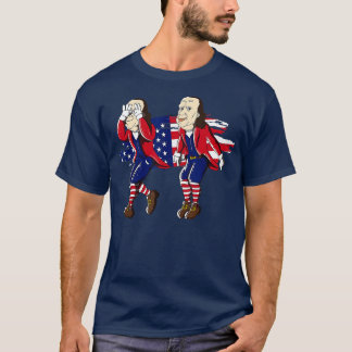 Camiseta Ben Franklin Griddy American Flag 4 de julho