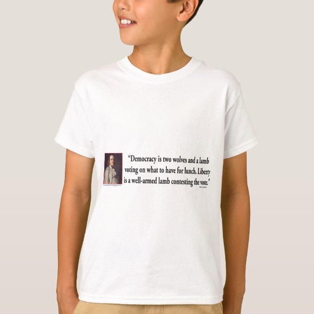 Camiseta Ben Franklin No Controle De Armas (Frente)