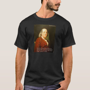 Camiseta Ben Franklin (O Que É Sábio) Cita Presentes E Ca