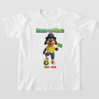 Camiseta Ben-Hur Rumo ao Hexa: O Cão Torcedor da Seleção