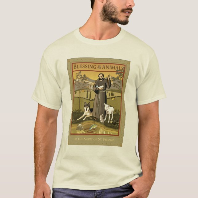 CAMISETA BÊNÇÃO DO POSTER DOS ANIMAIS (Frente)