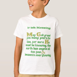 Camiseta Bênção Irlandesa para Longa Vida