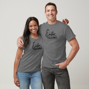 Camiseta Bênçãos da Páscoa Cristã 