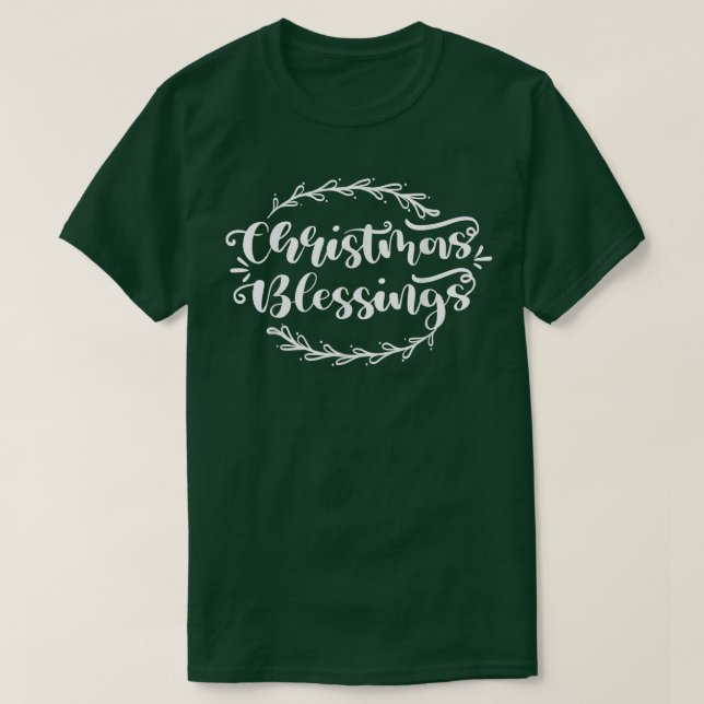 Camiseta Bênçãos de Natal Deseja Férias Felizes (Frente do Design)