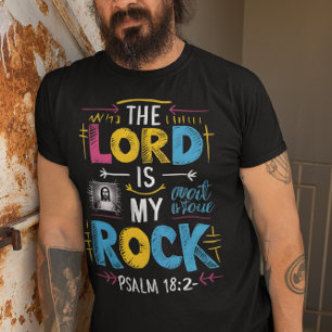 Camiseta Bençãos divinas: O Senhor é a minha pedra