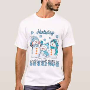 Camiseta Bênçãos Feriadas Das Frosidades