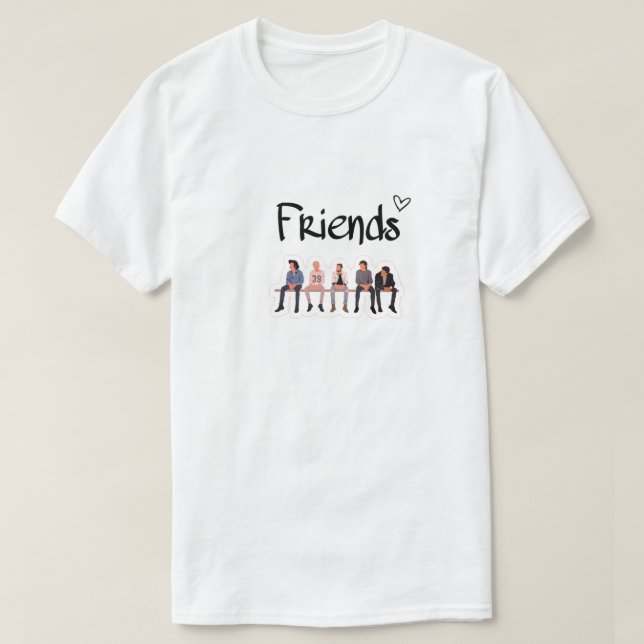 Camiseta Bench Buddies - Capturando Momentos da Amizade (Frente do Design)