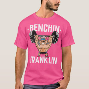 Camiseta Bench Press Gym Muscle Bodybuilding Benjamin Frank