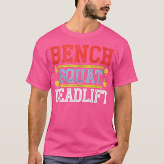 Camiseta Bench Squat Deadlifo Barbell Bodybuilding