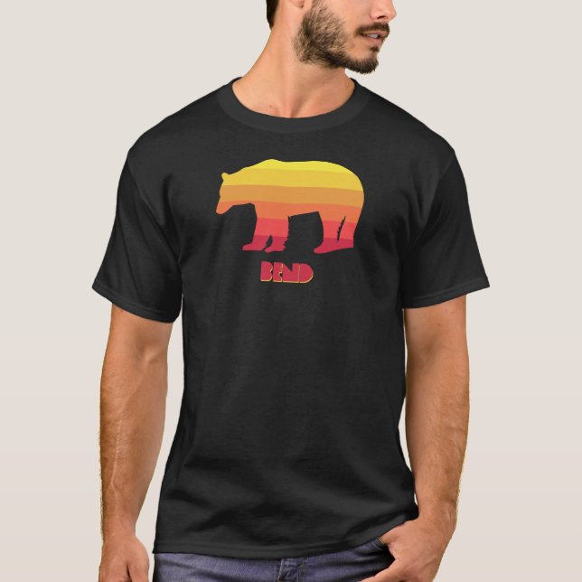 Camiseta Bend Oregon Rainbow Bear (Frente)